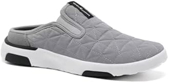 OrthoComfoot Men's Orthopedic Slip-On Loafers Walking Shoes with Arch Support: Comfortable Orthotic Shoes for Plantar Fasciitis, Casual Flat Feet Slippers for Foot and Heel Pain Relief