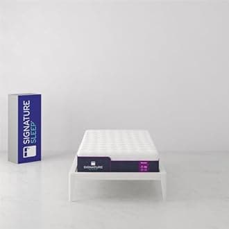 Signature Sleep Memoir 10 Inch Memory Foam Mattress-in-a-Box, Medium, Certipur-US and OEKO-TEX, Twin, White