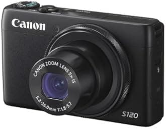 Canon PowerShot S120 Digital Camera w/ 12.1 MP 1/1.7 Inch Sensor & Wi-Fi Enabled Black