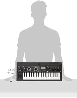 KORG(コルグ) アナログ モデリング シンセサイザー ボコーダー キーボード microKORG XL+ コンパクト 電池駆動可 37鍵 アダプター マイク付属