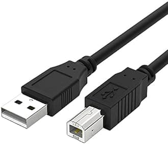 Printer Cable to Computer 10 FT Compatible with HP Laserjet Pro M15w,M29w, M118dw,M148dw,M182nw,M203dw,M227fdw,M255dw,M283fdw,M404n,M428fdw,M454dw,M479fdw,M452dw,Neverstop Laser 1001nw1202w