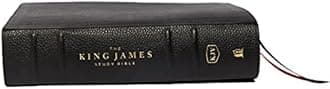 The King James Study Bible, Genuine Leather, Black, Indexed, Full-Color Edition