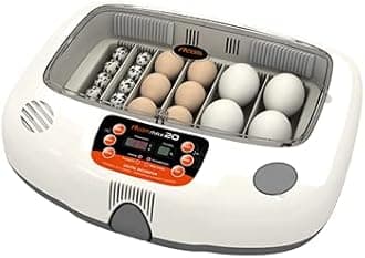 R-Com MX-20 Max 20 Automatic Digital Auto-Turning Egg Incubator with Bonus Quail Tray