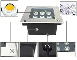 LED Underground Light Recessed In Ground Light IP66 Waterproof Outdoor Buried Lights for Bridge Pathway Garden Landscape Lighting, AC85-265V (Blue 36W)