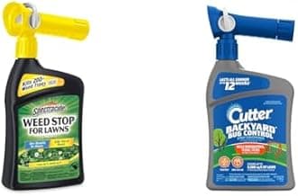 Spectracide 32oz Weed Stop Lawn Concentrate & Cutter 32oz Backyard Bug Control Spray Mosquito & Insect Repellent