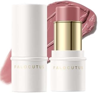 2Pcs Cream Blush Makeup Stick,Monochromatic Multi-Stick Face Blush for Cheek,Lip and Eye,Matte and Dewy Finish for Long Wearing,Easy Application.DELECTABLE