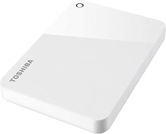 Toshiba Canvio Advance 1TB Portable External Hard Drive USB 3.0, White (HDTC910XW3AA)