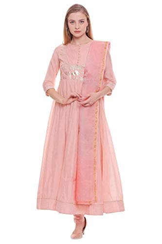 BIBAWomen's Cotton Salwar Suit Set