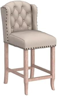 DUOMAY Tufted 30 Inch Counter Height Bar Stools