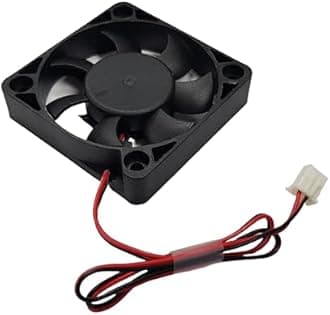 DIYables 5V Cooling Fan for Arduino, ESP32, ESP8266, Raspberry Pi, 2 Pieces (50mm x 50mm x 10mm, Quiet, 7 Blades, 30dB Noise)