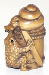 Frog meets Snail ~ Ojime