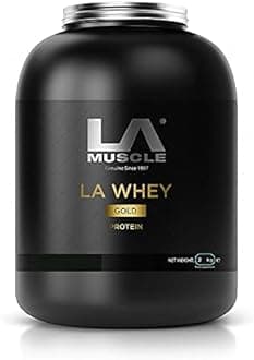 LA Muscle LA Whey Gold Diet 2kg (Banana Flavour) Triple Filtered, Highest Biological Value Protein Powder, Voted Best for Hard Gainers, 50g of Protein Per Serving , Gets Rid of Water Retention