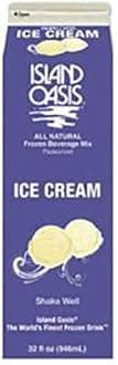 Island Oasis Ice Cream Frozen Beverage Mix, 32 Fluid Ounce -- 12 per case.