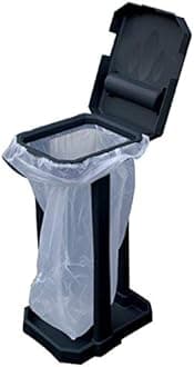 Streetwize LWACC37 Eco Bin – Black, Easy to Assemble Snap Together Eco Bin, with 10 Bin Liner, Twin Peg Points
