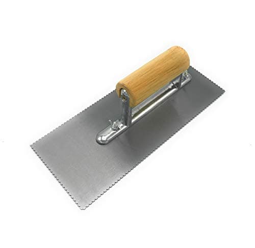 Adhesive notched trowel complete with 1.5 mm blade