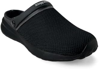 KazarMax mens Black Blue Ombre Clog