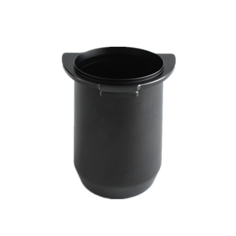 54mm Dosing Cup, Espresso Portafilter Dosing Cup, Aluminum Portable Powder Feeder Parts for Breville Barista (Black)