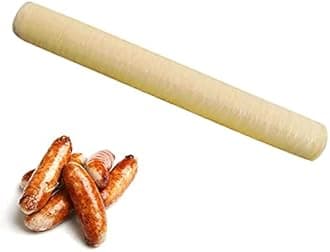 Durable Sausage Casings Soy Protein Sausage Casings Skins Collagen Casing Hot Dog Collagen Casing Super Long Sausage Casings 14m x 20mm Sturdy