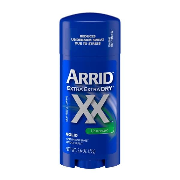 XX Anti-Perspirant Deodorant Solid Unscented 2.6 oz (Pack of 6)