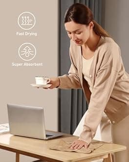 Fantasticlean Microfiber on a Roll Tear Away Cleaning Towels, Reusable and Washable Cloths, for Car, House, Garage or Kitchen, 12" x 12", 75 Pack (Tan)