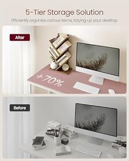 VASAGLE Bookshelf, Brown ULBC183X01