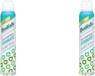 Batiste Dry Shampoo Hydrating 200ml, Hair Benefits For Dry Brittle Hair, No Rinse Spray to Refresh Hair in Between Washes (Pack of 2)
