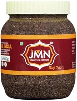 JMN Beej Tulsi Asli - Krishan Tulsi Seeds - Ocimum Sanctum - Tulsi Seeds for Eating (150 gm, Natural)