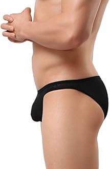 Sexy Breathable Gauze Fabric Printing Briefs Men's Bikini Underwear B1124