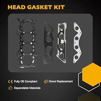 1.7 Engine Cylinder Head Gasket with Timing Belt, Compatible with 2001-2005 Honda Civic, Replaces# HS4034 HB4034 CSS312