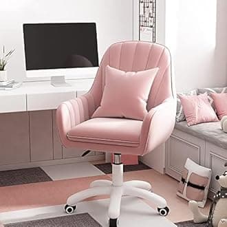 Home Office Chair Computer Chair with Mid-Back Upholstered Modern Tufted Computer Task Chair Swivel Height Adjustable.