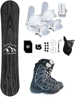 Symbolic Knotty Snowboard & Bindings & Boots & Leash & Stomp Pad & Face Gaiter Complete Package