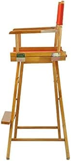 Casual Home Director Chair, Honey Oak Frame-Solid Wood, 30 inches