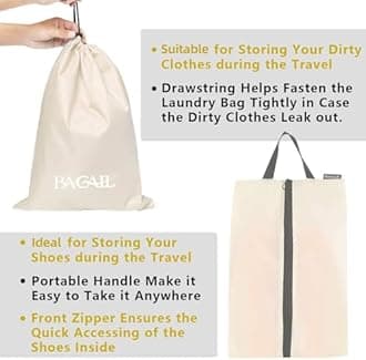BAGAIL 8 Set/9 Set Packing Cubes Luggage Packing Organizer for Travel, Suitcase Packing Bags for Travel Accessories