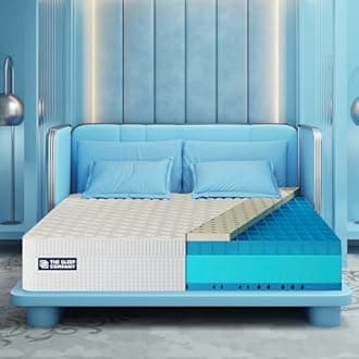 The Sleep Company SmartGRID Ortho Royale Mattress | Japanese Patented Technology with 100% Natural Latex | 5 Zone Support for Back Pain Relief | Medium Firm Queen Size Bed Mattress 78x60x8