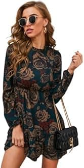 DHRUVI TRENDZWomen's Dress | One Piece Dress for Women | Standard Length Dresses for Women | Dress for Women | Dress