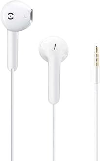 MAS CARNEY Wired Earbuds in-Ear Headphones, 3.5mm Audio Jack with Microphone for iPhone, Sony, Laptop, Computer, Kids & School, Plug in Earbuds Wired Ear Buds for Samsung - AUX Wire in-Ear Earphone