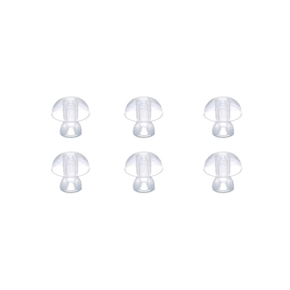 （6pcs/lot） Hearing Aid Ear Tips Silicone Earplug Domes for BTE,ITE and Pocket Hearing Aids Ear Bud Replacements (Large φ14mm)