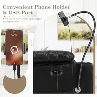 Homdox Power Lift Recliner Chair for Elderly with Heated Vibration Massage, Electric Lift Chair with Assist Function, Cup Holders, USB Ports, Remote Control Reclining Sofa for Living Room