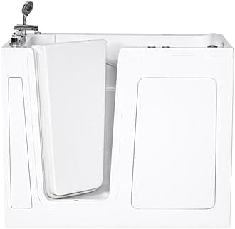 Vidalux Left Colliford Whirlpool & Airspa, White - Inward Opening Door, Easy Access Walk-in Bath and Ideal for The Elderly - 1320 x 760 x 1080 MM - 5 Years Warranty