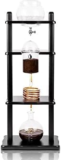 Cold Drip Coffee Maker, Cold Brew Coffee Tower, Slow Drip Japanese Cold Brew Maker, 32 oz, Cold Brew Drip, Ice Coffee Tower (ICT2), Black