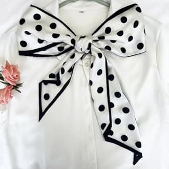 Silk Head Scarf for Hair Fashion Headwrap for Women Lightweight Neck Tie