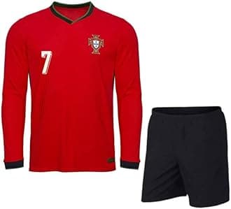 RJM Ronaldo 7 Jersey with Shorts for (Men,Kids,Boys)
