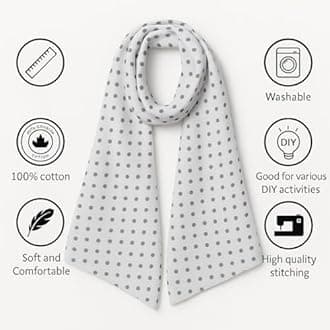 Scarf 100% Pure Cotton Set of 5- Stoles | scarves | scarf | stole for Summer, Sun Protection Cotton Face Scarf for girls and women