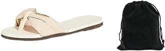 Havaianas Women's You St. Tropez Shine Sandals - Stylish, Comfortable, and Durable Flip Flops with Shimmery Lurex Straps, Perfect for Beach, Casual, and Everyday Wear, Size 9/10W, Includes Velvet Pouch