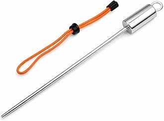 VGEBY Diving Pointer, Stainless Steel Lobster Tickle Pointer Underwater Shaker Noise Maker Scuba Diving Stick Rod with Lanyard (Orange)