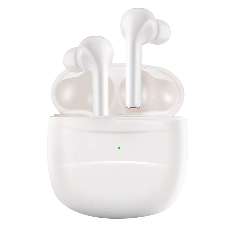 Wireless Bluetooth Earbuds Bluetooth Headphones - Smart Touch Controlled Wireless Earbuds Bluetooth No Noise Monaural/Binaural Mode Wireless Earbuds (J3, White)