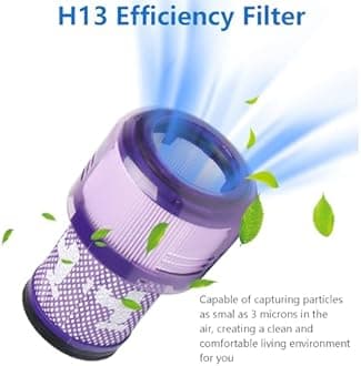 Replacement Filter for Dyson V15 Detect V15s Detect V11 Torque Drive V11 Animal V11 Complete V11 Extra Cordless Vacuum # 970013-02 (3 Pack)