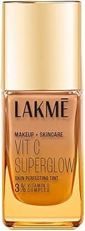 Lakme Makeup+Skincare VitC Superglow Skin Perfecting Tint Warm Beige W240 25ml