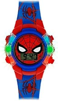 Spiderman Disney Marvel Printed Silicone Strap Watch & Zip up case SPD4504