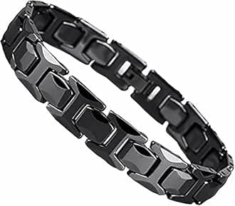 Men’s Pyramid & Puzzle Bracelet Collection – Stainless Steel, 8.3" Length, 10–11 mm Wide, Silver Finish, Gift Ready